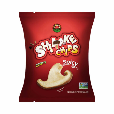 terraland shiitake chips spicy 0.45oz front